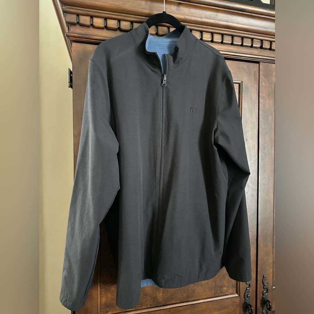 Travis Matthew Men’s full zip athletic crew neck jacket